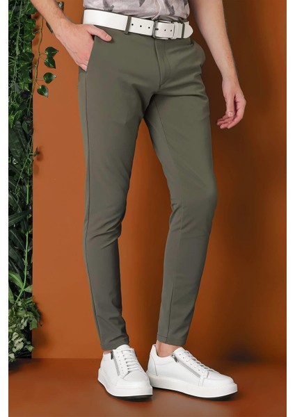 Slim Fit Yan Cepli Düz Esnek Casual Nefti Pantolon P 1144 indirimleri