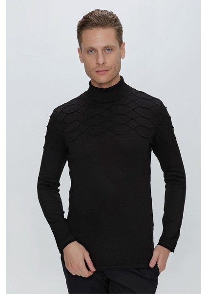 Tr 851 Slim Fit Siyah Klasik Triko fiyatları