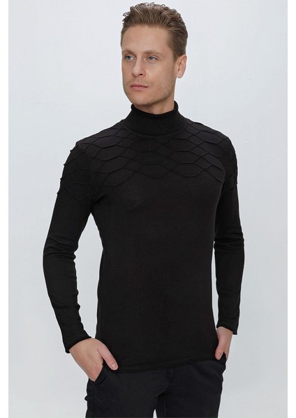 Tr 851 Slim Fit Siyah Klasik Triko fırsatları