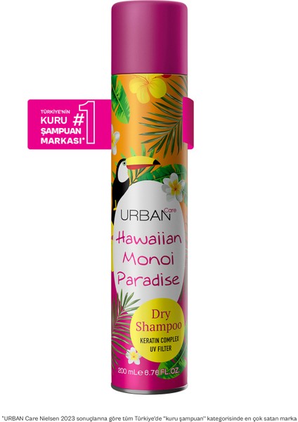 Hawaiian Monoi Hacimlendirici Kuru Şampuan Seti 2X200ML- Vegan - Uv Korumalı fiyatları