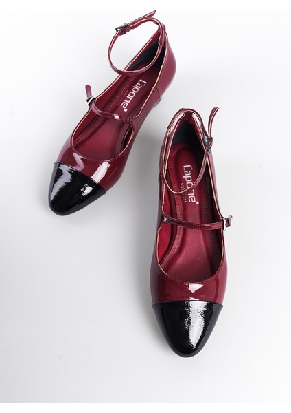 Bilekten Bantlı Kısa Topuklu Kadın Ayakkabı