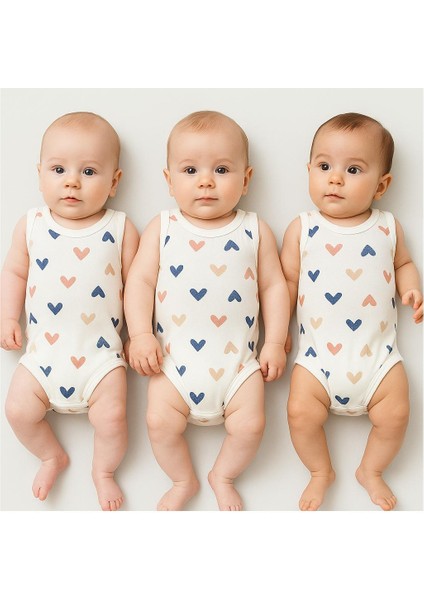 Yenidoğan Bebek Çocuk 3 Parça Body Zıbın Set