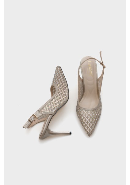 Taşlı Fileli Stiletto