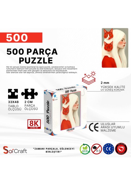 500 Parça Puzzle Sessiz Dostluk, Sonsuz Bakış