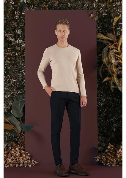 P 1130 Slim Fit Lacivert Spor Pantolon