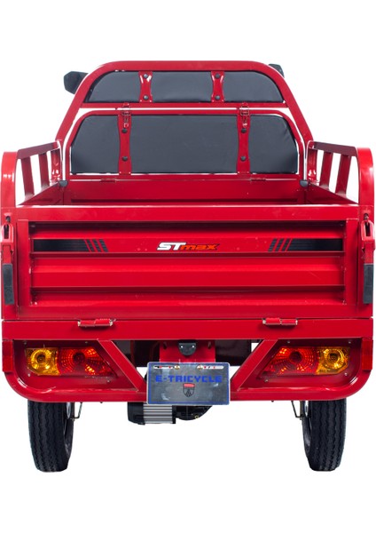 GF710 3 Tekerli Kasalı Elektrikli Moped - Kırmızı fırsatları