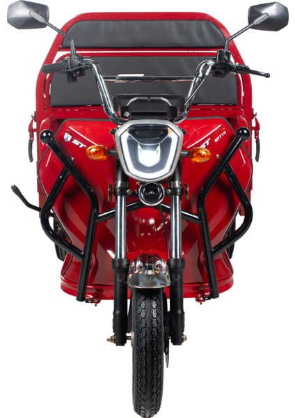 GF710 3 Tekerli Kasalı Elektrikli Moped - Kırmızı indirimleri