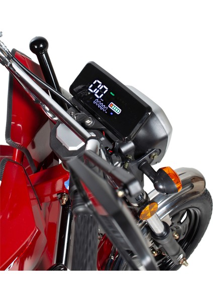 GF710 3 Tekerli Kasalı Elektrikli Moped - Kırmızı