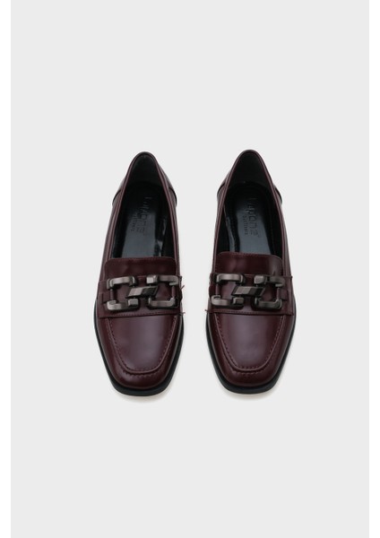 Metal Tokalı Kadın Loafer Ayakkabı