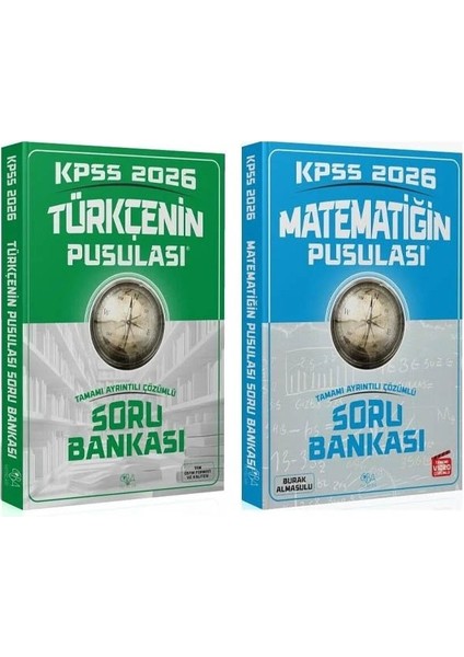 Cba 2026 Kpss Türkçe + Matematik Pusulası Soru Bankası 2 Li Set