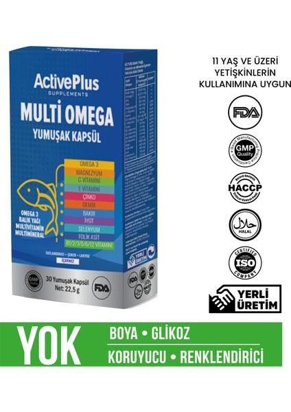 Multiomega 30 Kapsül