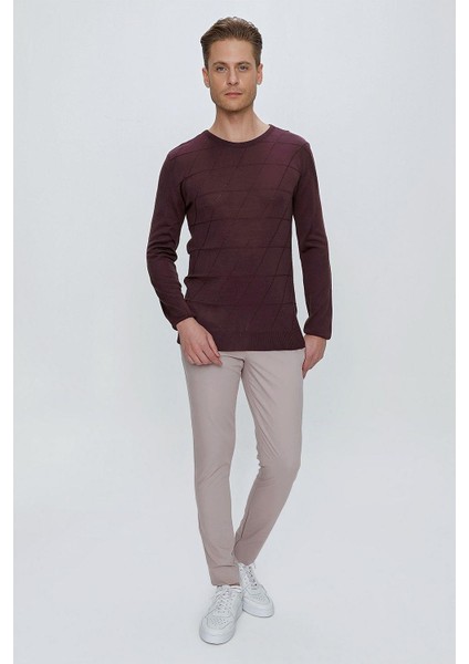 P 1077 Slim Fit Gri Spor Pantolon