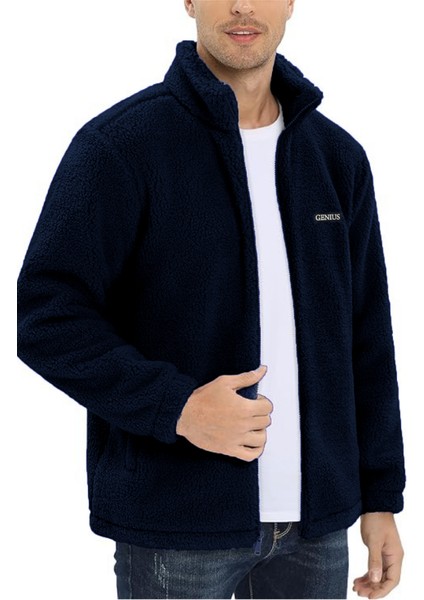 Oversize Peluş Sweatshirt Erkek Polar Sweatshirt Erkek Sweatshirt Oversıze-Peluss