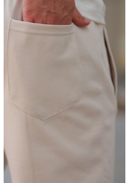 Bej Manşetli Erkek Eşofman Altı E6570 fiyatları