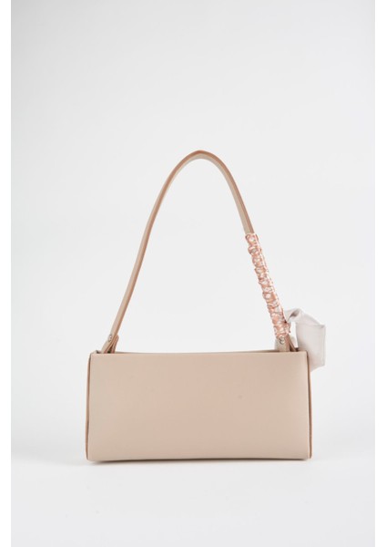 Kadın Zarif Vizon Fular Hediyeli Suni Deri Baget Fermuar Kapama El ve Kol Çantası fiyatları