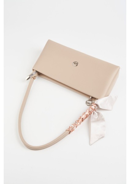 Kadın Zarif Vizon Fular Hediyeli Suni Deri Baget Fermuar Kapama El ve Kol Çantası fırsatları