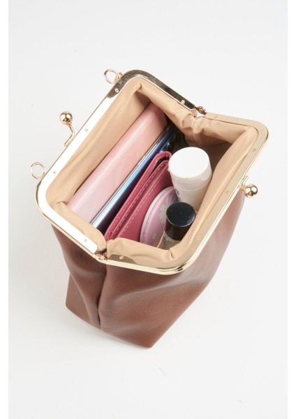 Kadın Taba Anahtar Charm Hediyeli Burs Kapama Astarlı El Kol ve Omuz Çantası indirimleri