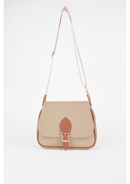 Kadın Yonca Vizon Taba 4 Cepli Kapaklı Fermuar ve Çıt Çıt Kapama Kol ve Omuz Çantası fiyatları