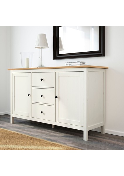 Hemnes Konsol Açık Kahverengi-Beyaz 157X88 cm fiyatları