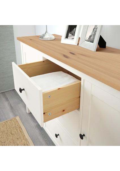 Hemnes Konsol Açık Kahverengi-Beyaz 157X88 cm indirimleri