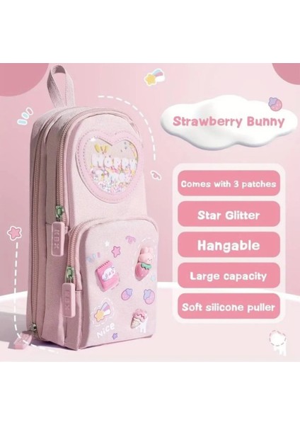 Sanrio Figürlü Çok Bölmeli Geniş Kapasiteli Kanvas Kalemlik Çanta Cüzdan Okul Öncesi Sevimli Hediye fırsatları