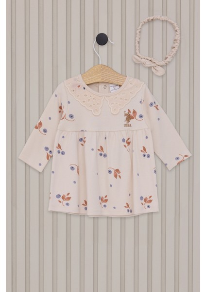 Kız Bebek Bej Pijama Takım 50322805-VR011