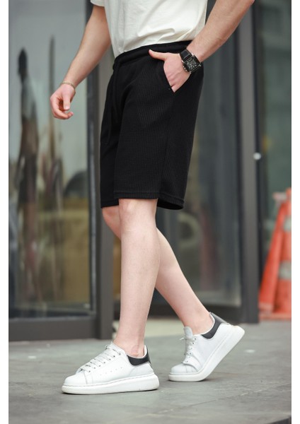 Siyah Basic Erkek Şort E6566 modelleri
