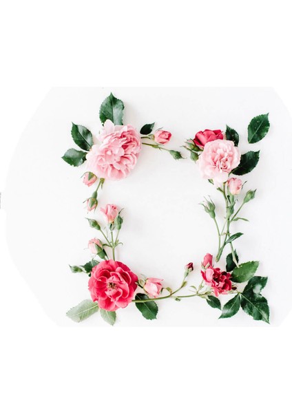 Yuvarlak Gül Desenli Duck Kumaş Masa Örtüsü 150X150 cm fırsatları