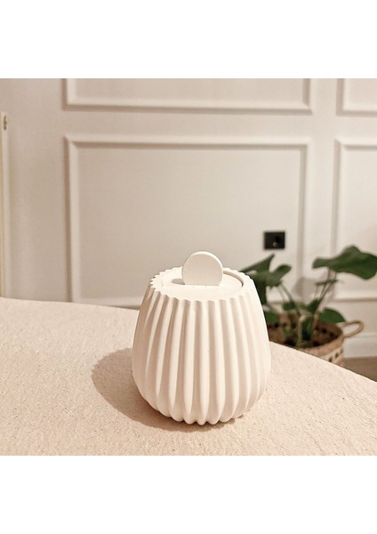 Striped Ahşap Fitilli Soya Mum modelleri