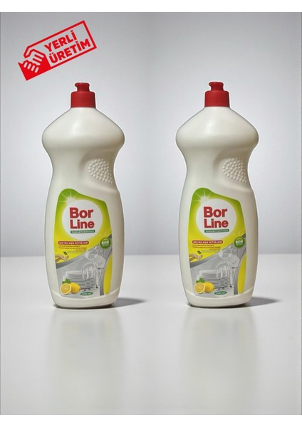 2 Adet 1350 ml Limon Özlü Sıvı Bulaşık Yıkama Deterjanı