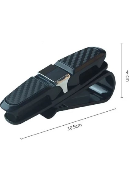 Güncelçarşı 2 Adet Araç Içi Güneşliğe Takılan 2'li Gözlük Tutucu, Kart, Para Takmalık Aparat fırsatları