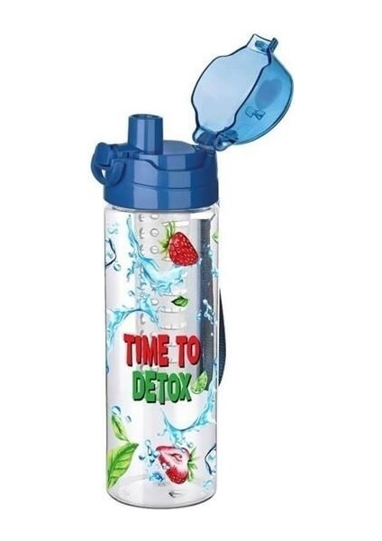 Buffer® Tutma Saplı Kilitli Kendiliğinden Süzgeçli Kolay Taşınabilir Detoks Sporcu Diyet Matarası