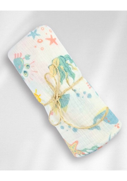 %100 Organik Müslin Bebek Battaniyesi – 95CM*95CM – Hafif ve Hızlı Kuruyan | Momfey fırsatları