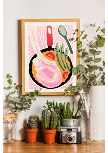 Mutfak Dekorasyon Poster ve Tablo - Ahşap Çerçeveli