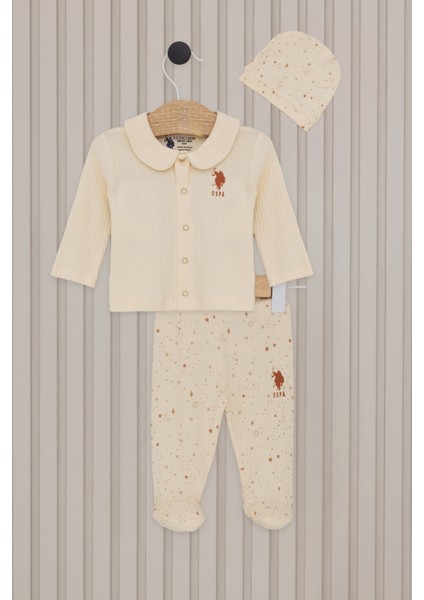 Kız Bebek Krem Pijama Takım 50322801-VR071
