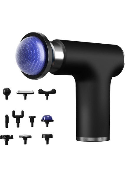 Kas Masajı Için 10 Başlıklı Soğuk & Sıcak Şarjlı Sporcu Masaj Tabancası