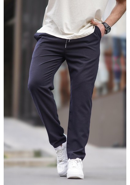 Lacivert Düz Paça Erkek Pantolon 6535