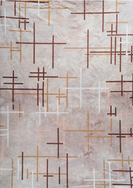 Kadife Dokulu, Lastikli, Sünger Apreli, Kaymaz Taban, Yıkanabilir Modern Desenlerde Halı Örtüsü - 9 M2 fiyatları