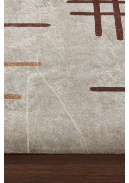 Kadife Dokulu, Lastikli, Sünger Apreli, Kaymaz Taban, Yıkanabilir Modern Desenlerde Halı Örtüsü - 9 M2 modelleri