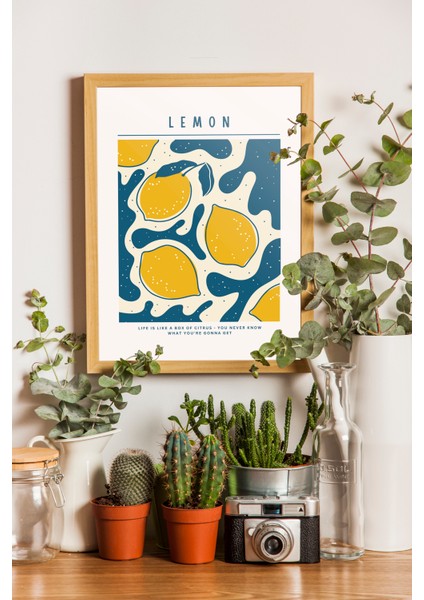 Limon Poster - Mutfak Tablo ve Posterleri - Ahşap Çerçeveli