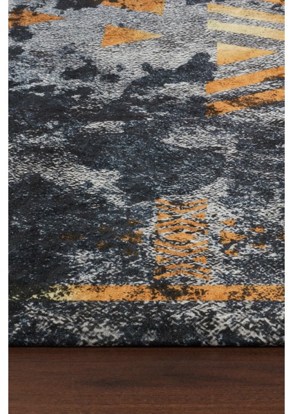 Kadife Dokulu, Lastikli, Sünger Apreli, Kaymaz Taban, Yıkanabilir Modern Desenlerde Halı Örtüsü - 9 M2 modelleri