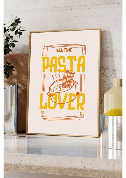Pasta Lover Tasarım Poster ve Tablo - Ahşap Çerçeveli fiyatları