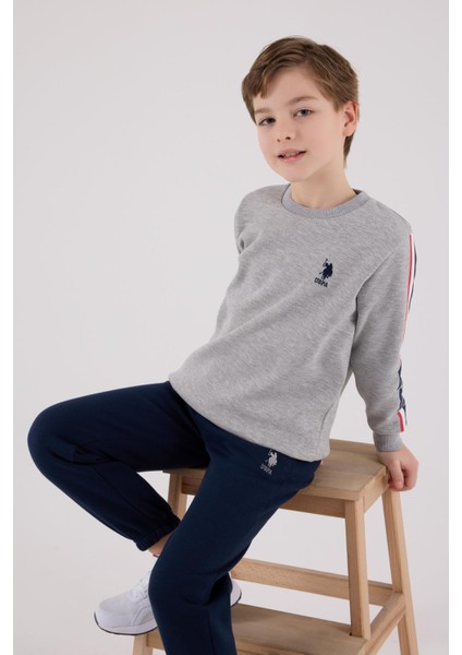 US2207 - Gri Melanj - U.s. Polo Assn Kids Erkek Eşofman Takımı fiyatları