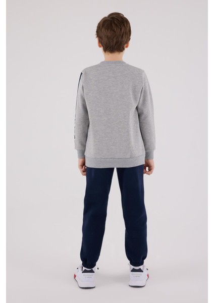 US2207 - Gri Melanj - U.s. Polo Assn Kids Erkek Eşofman Takımı indirimleri