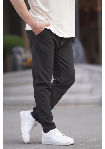 Siyah Düz Paça Erkek Pantolon 6535