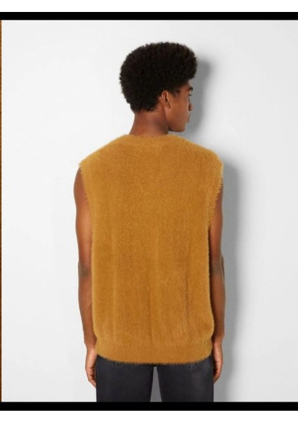 Allbucks Bershka, Yumuşak Tüylü Oversize Unisex Süveter Yelek ABBRS0001 modelleri