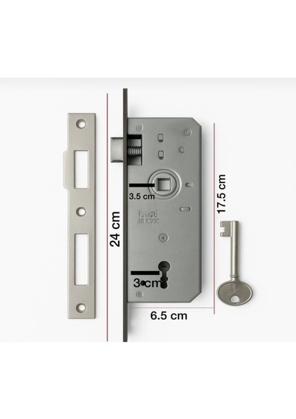 151R Iç Kapı Gömme Kilidi 35 mm Nikel Mobilya Kapı Kilidi fiyatları