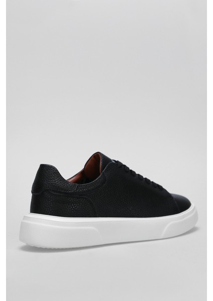 Erkek Tommy Deri Sneaker Ayakkabı 112230222 Siyah fiyatları