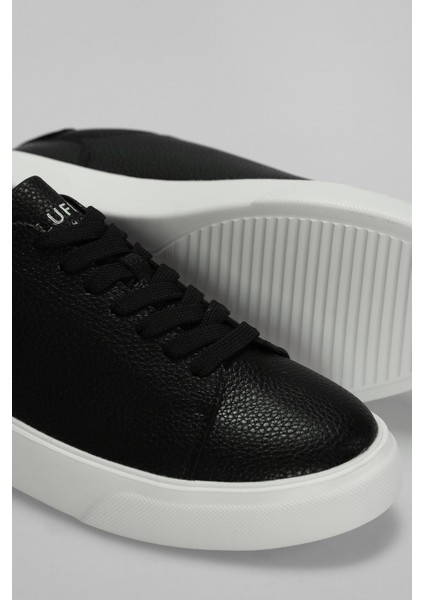 Erkek Tommy Deri Sneaker Ayakkabı 112230222 Siyah indirimleri
