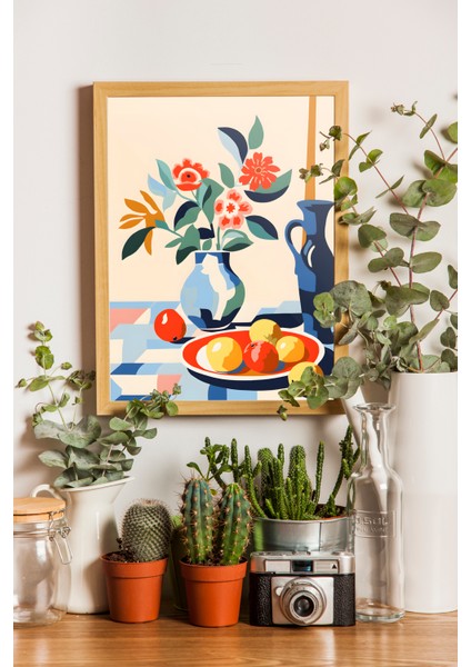 Meyve Masası - Fudalab Mutfak Tabloları - Ahşap Çerçeveli